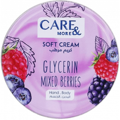 CARE & MORE GLYCERIN MIXED BERRIES HAND BODY SOFT CREAM 75 ML